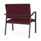 Lesro Newport Bariatric Chair Metal Frame, Charcoal, OH Wine Upholstery NP1401 - alternate 2